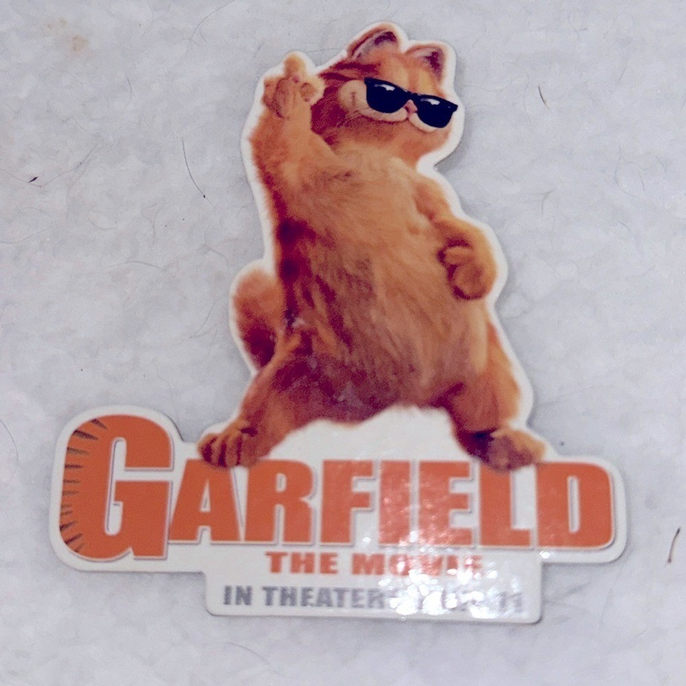 Garfield The Movie 2004 Vintage Promotional Pin In Theaters June 11 Collectible